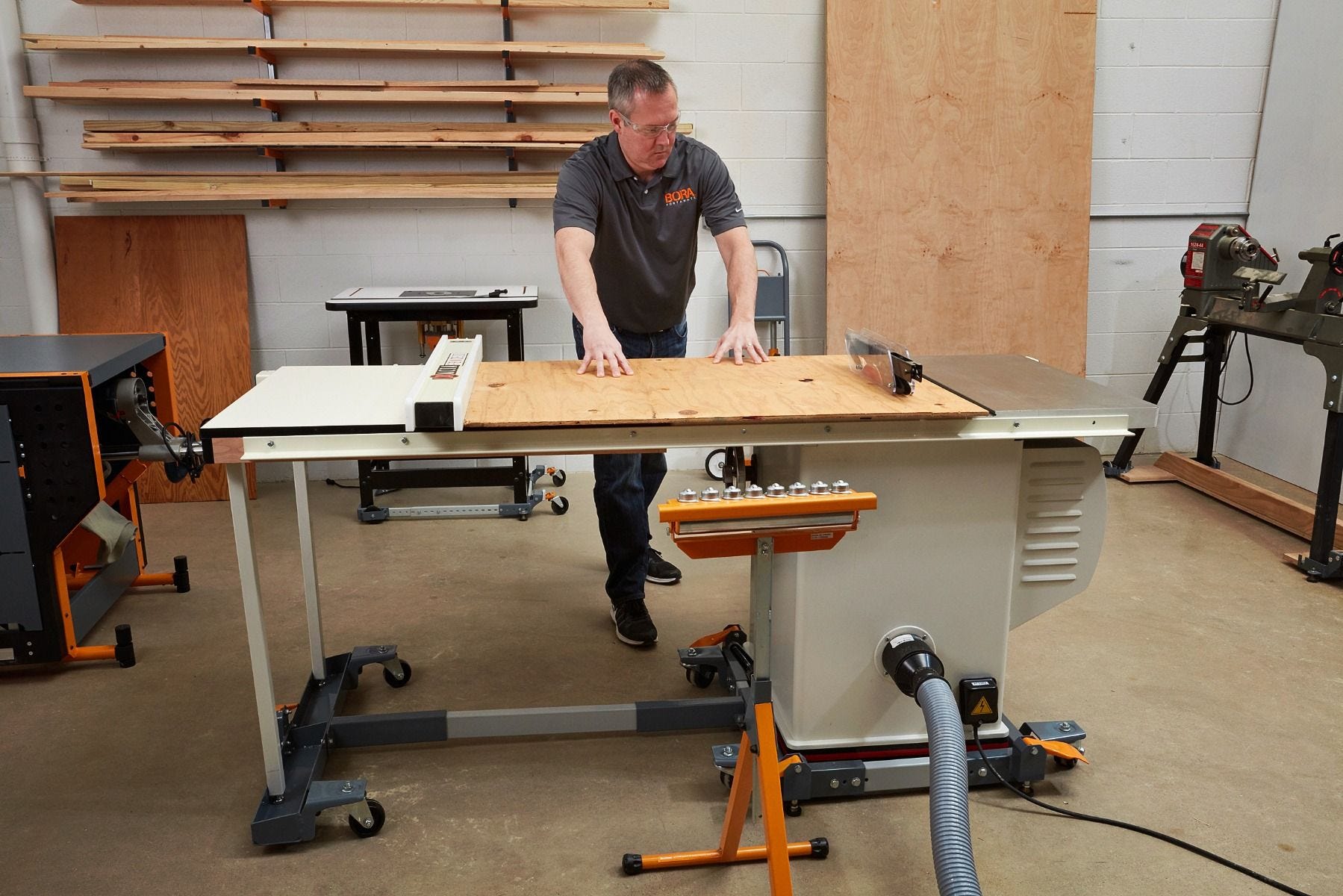 Bora PM-3795 All-Swivel Mobile Base with Table Saw Extension