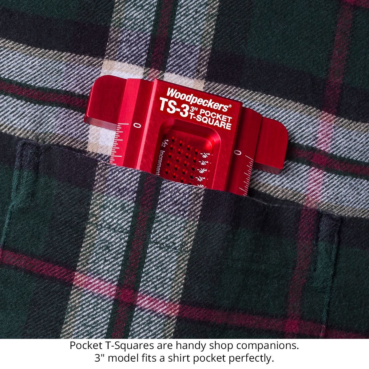 Woodpeckers TS-RI-ISET20 Pocket T-Square Inch Set And Rack-It