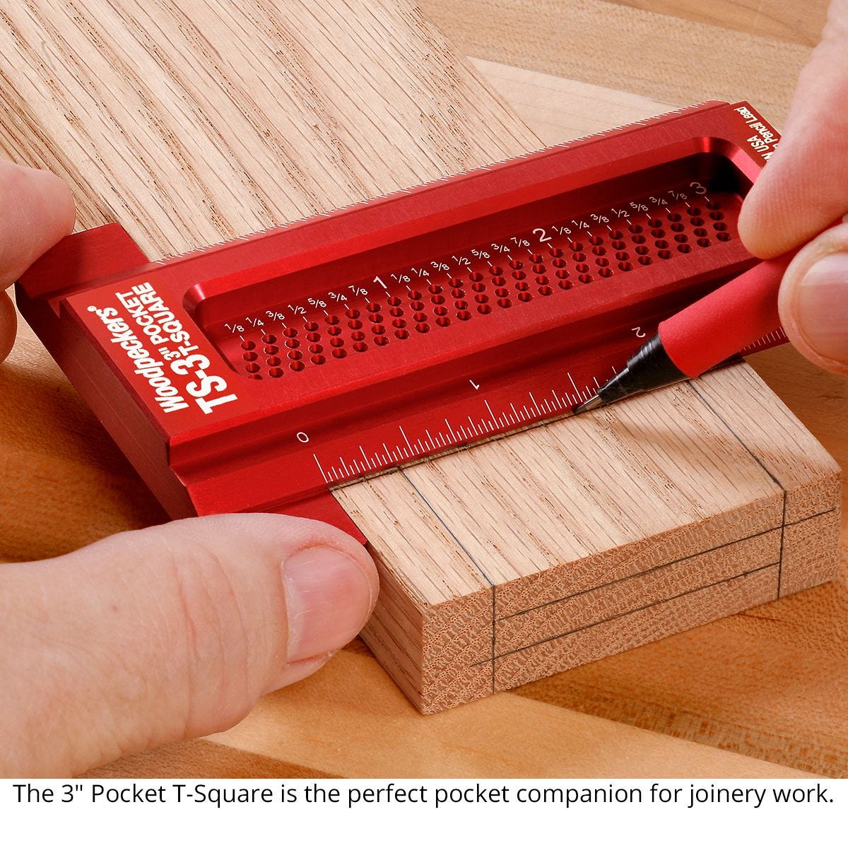 Woodpeckers TS-RI-ISET20 Pocket T-Square Inch Set And Rack-It