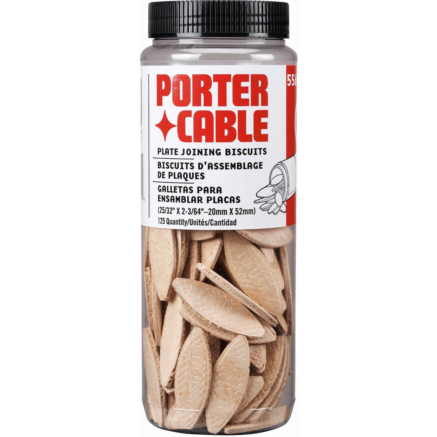 Porter Cable 5561 Tube Of Plate Joining Biscuits "10"