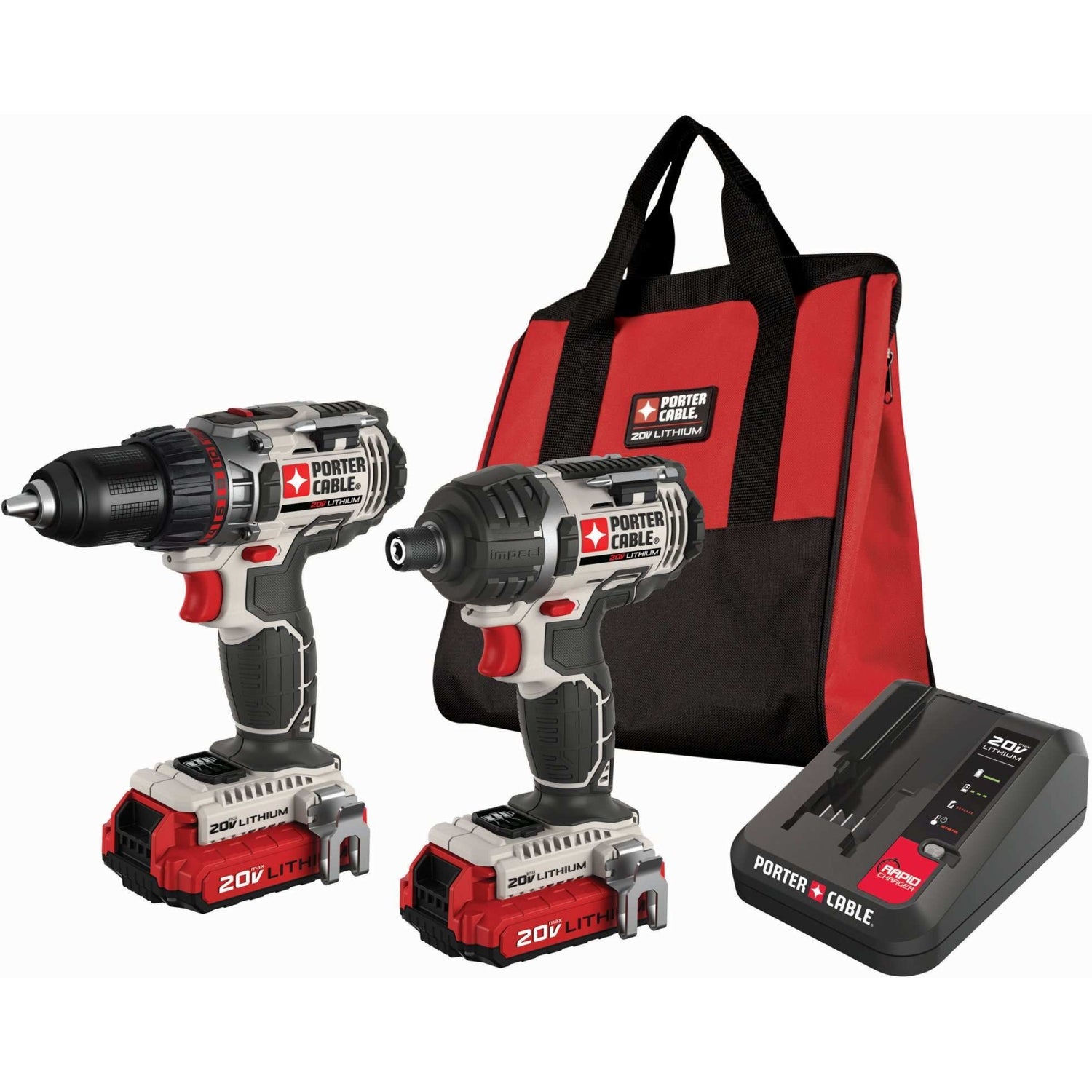 PORTER-CABLE-PieceCK602L2 20 V MAX Lithium 2-Tool Combo Kit
