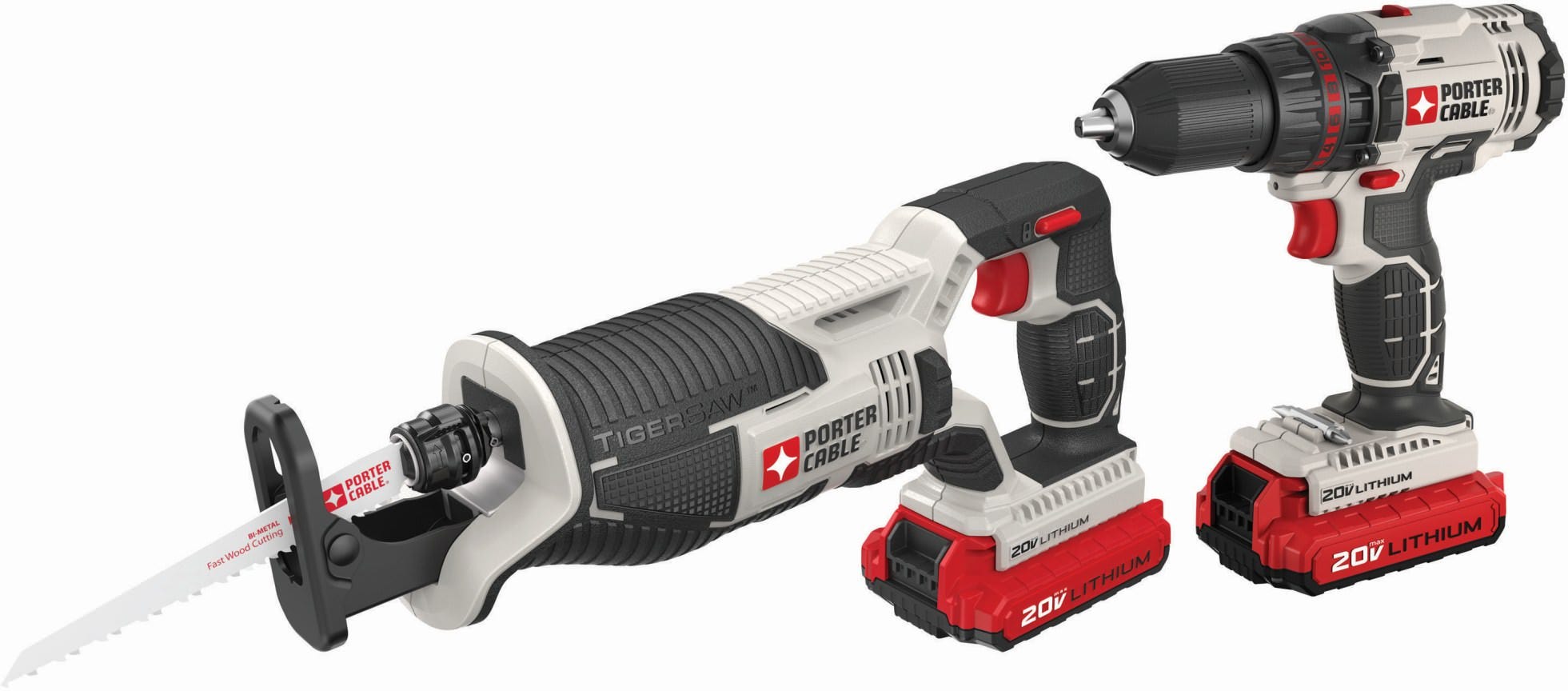 Porter Cable-PieceCK603L2 20V Max Drill & Reciprocating Saw Combo Kit