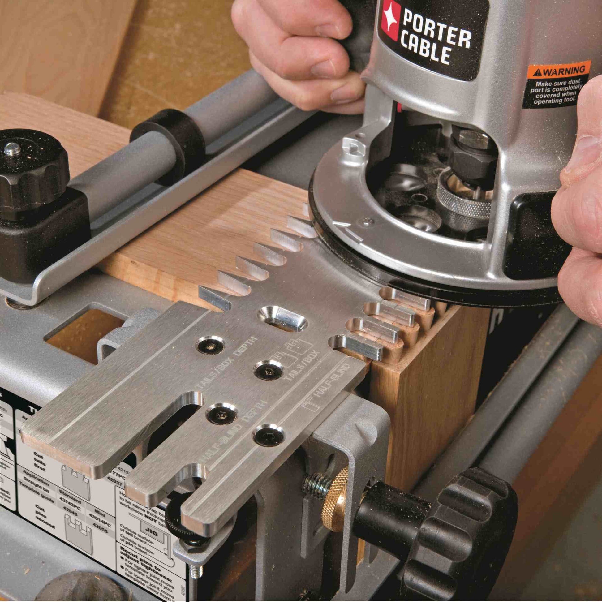 PORTER-CABLE 4216 12" Deluxe Dovetail Jig Combination Kit