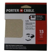 PORTER-CABLE 762800815 1/4 sheet PSA 80g 15 pack