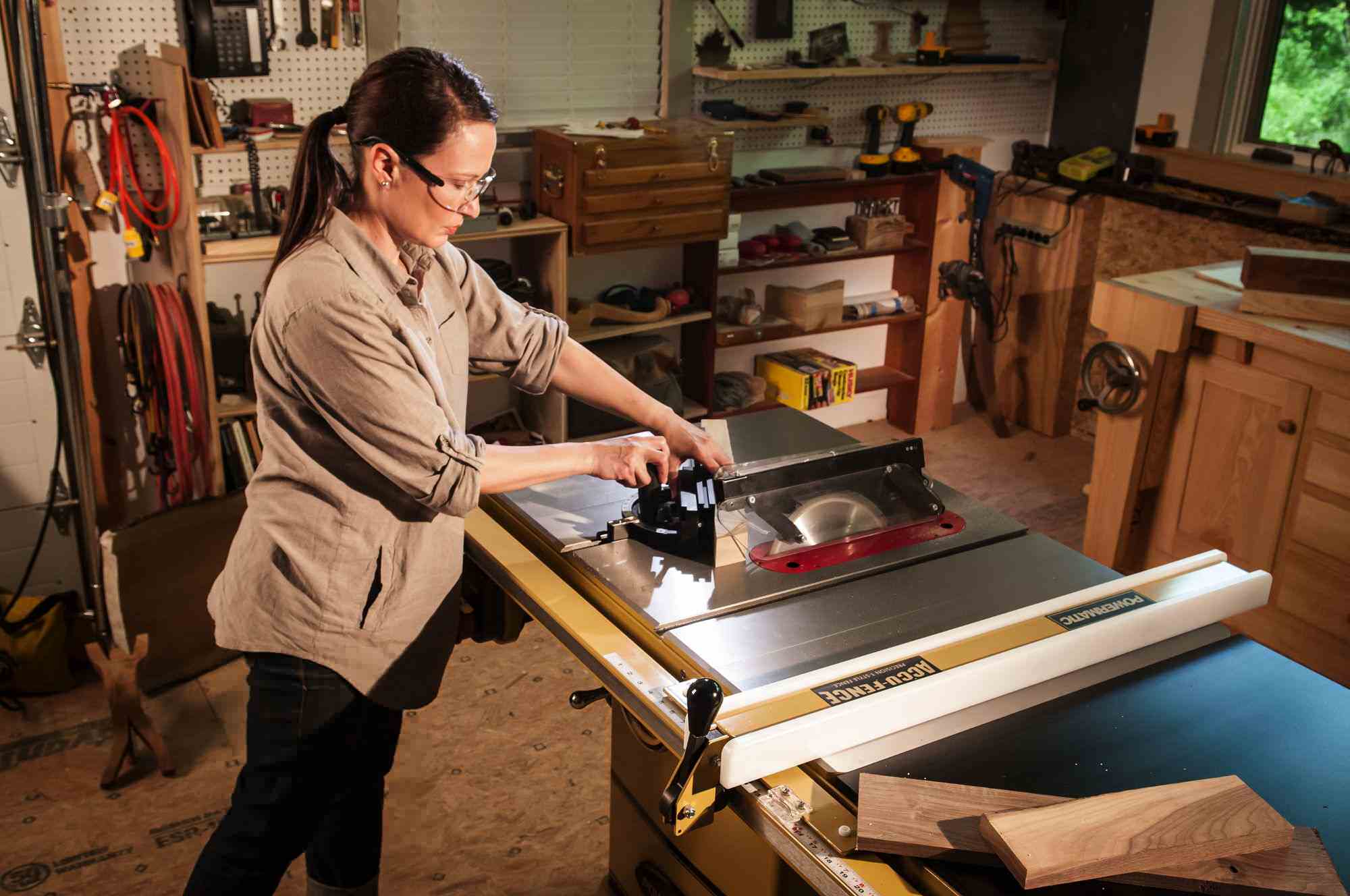 Powermatic 1791000K PM1000 Table saw, 1-3/4HP 1PH, 30" Rip w/Accu-Fence System