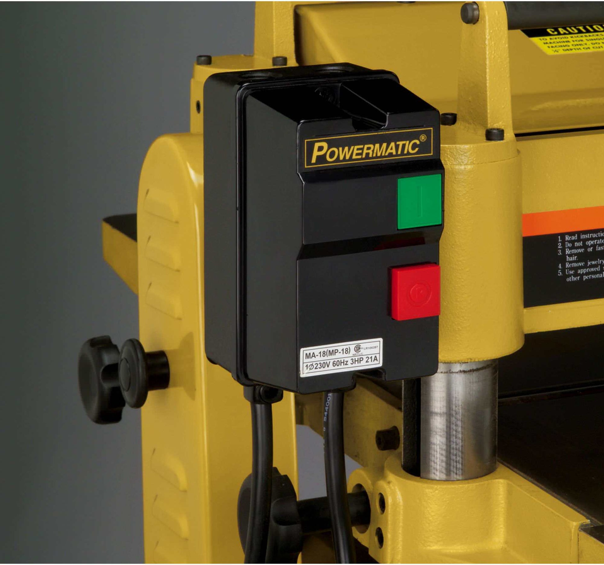 Powermatic 1791213 15HH Planer, 3HP 1PH 230V, no DRO