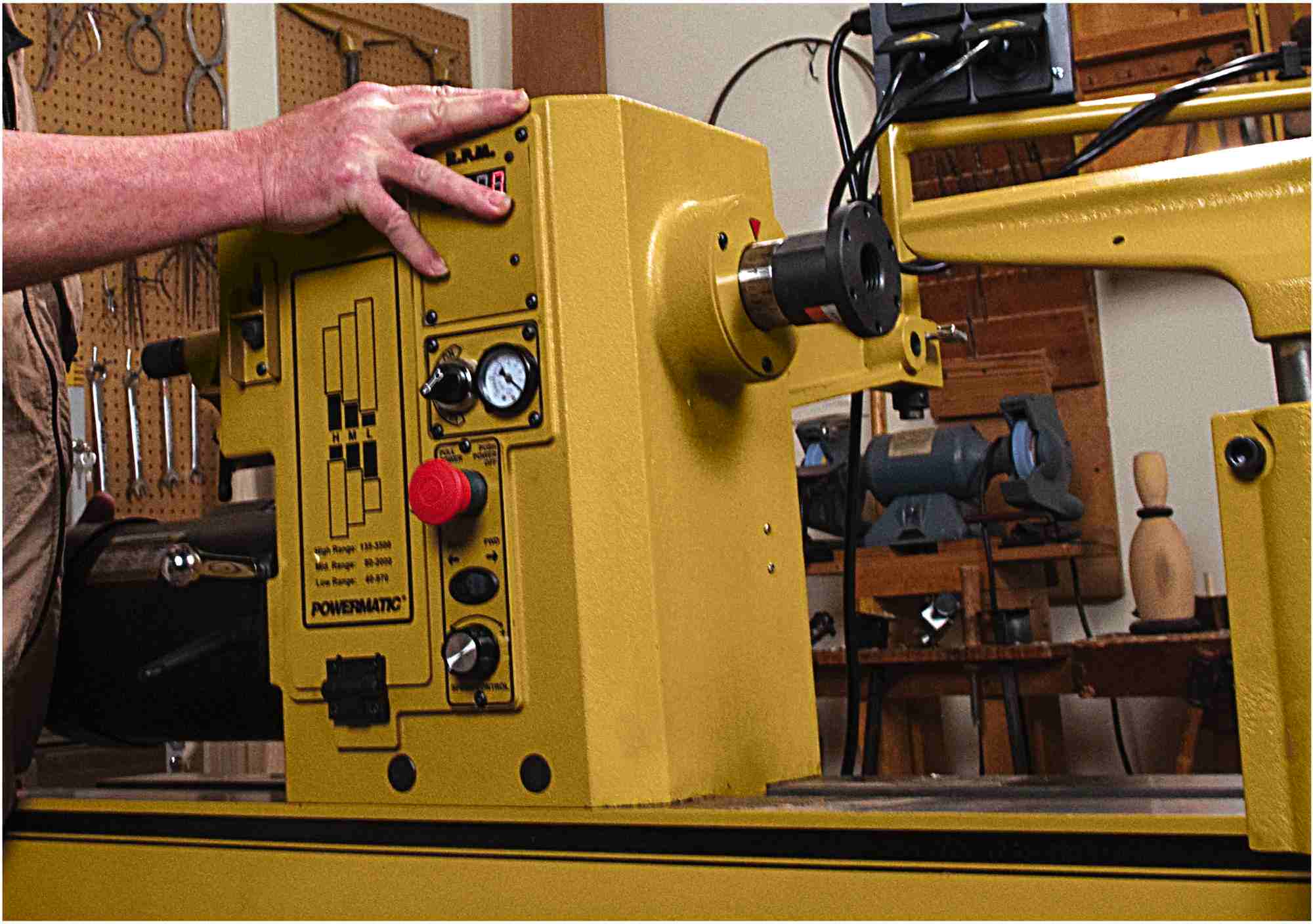 Powermatic 1794224K 4224B Lathe with Lamp Kit