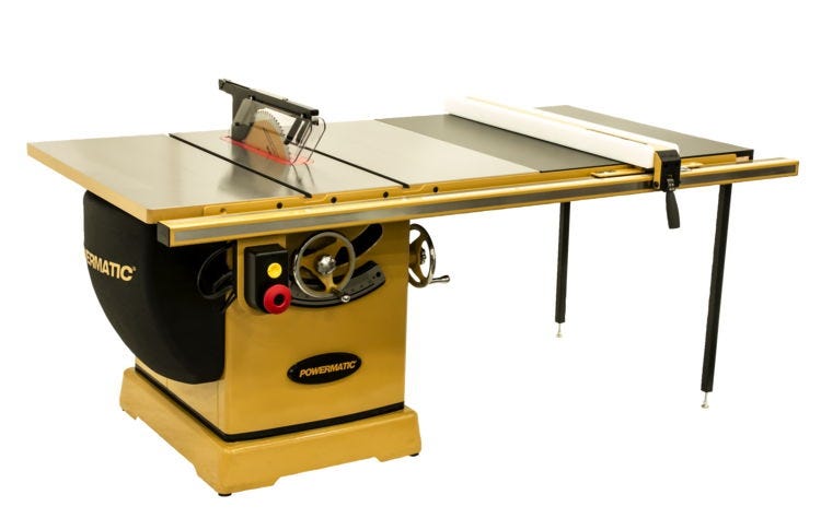 Powermatic PM25350WK 2000B table saw - 5HP 3PH 230/460V 50" RIP w/Accu-Fence & Workbench