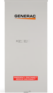 Generac 200A Automatic Transfer Switch with Integrated Surge Protection & Load Center - Service Entrance Rated (9399)