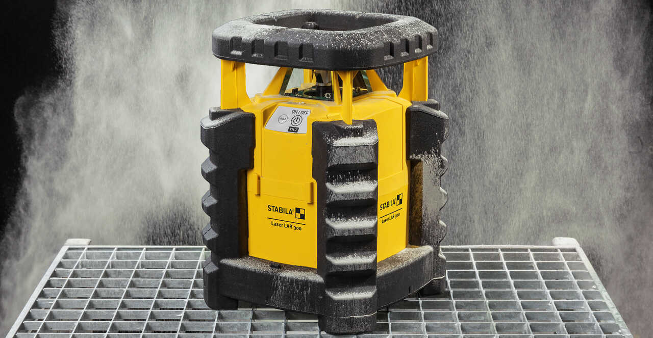 Stabila 05820 LAR 300 Rotary Laser Set with Tripod and Grade Rod