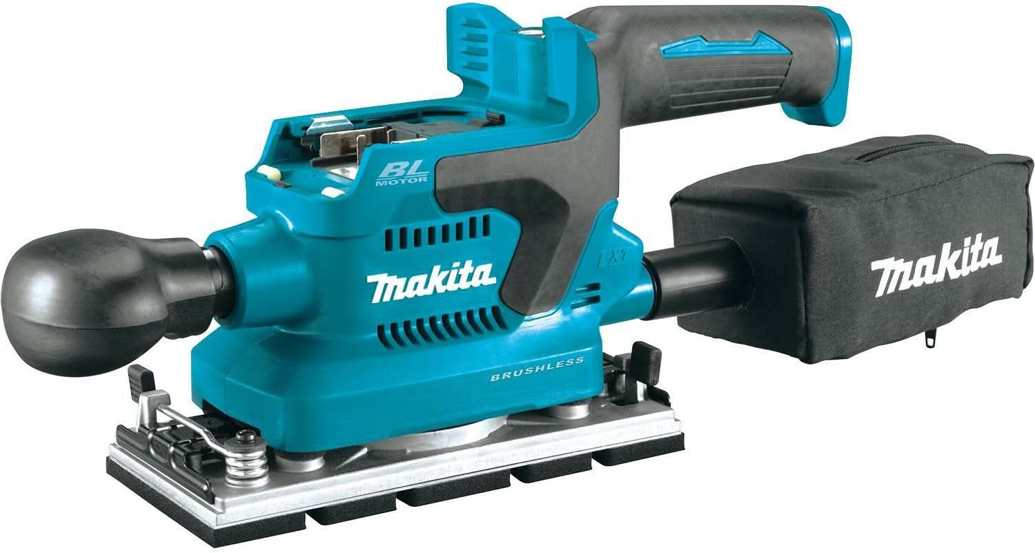 Makita 18V LXT Lithium-Ion Brushless Cordless 1/3 Sheet Finishing Sander, AWS Capable, Tool Only (PROMO)