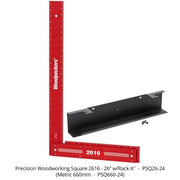 Woodpeckers PSQ26-24 Precision Woodworking Square, 26 in. w/ Rack-It