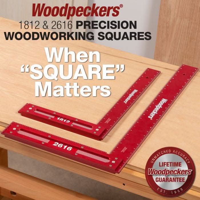 Woodpeckers PSQ26-24 Precision Woodworking Square, 26 in. w/ Rack-It