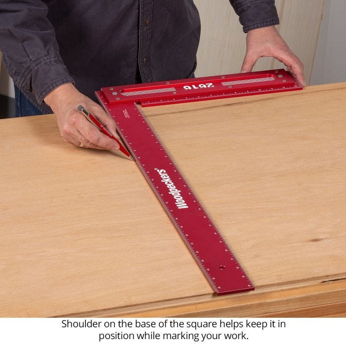 Woodpeckers PSQISET-24 2-Piece Precision Woodworking Square Set w/ Rack-It