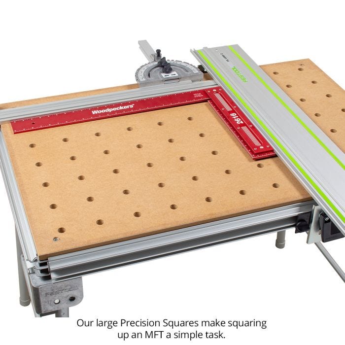 Woodpeckers PSQISET-24 2-Piece Precision Woodworking Square Set w/ Rack-It
