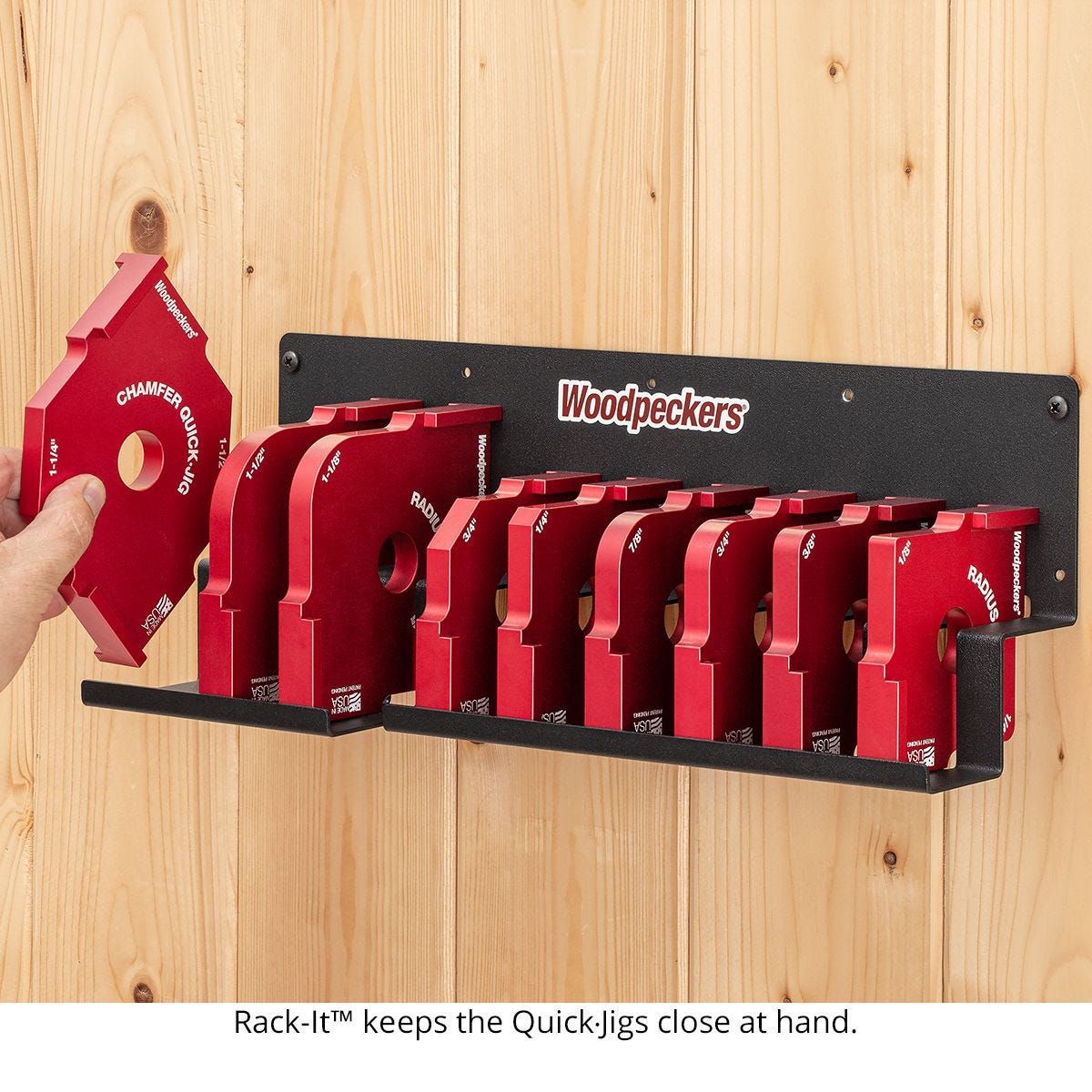 Woodpeckers RQJ-DELUXE Chamfer & Radius Quick Jig 9-Piece Set