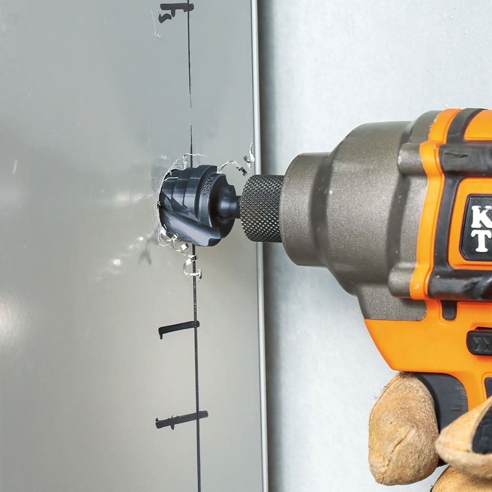 Klein Tools QRST14 Step Drill Bit, Quick Release, Double Spiral Flute, 3/16 to 7/8 in.