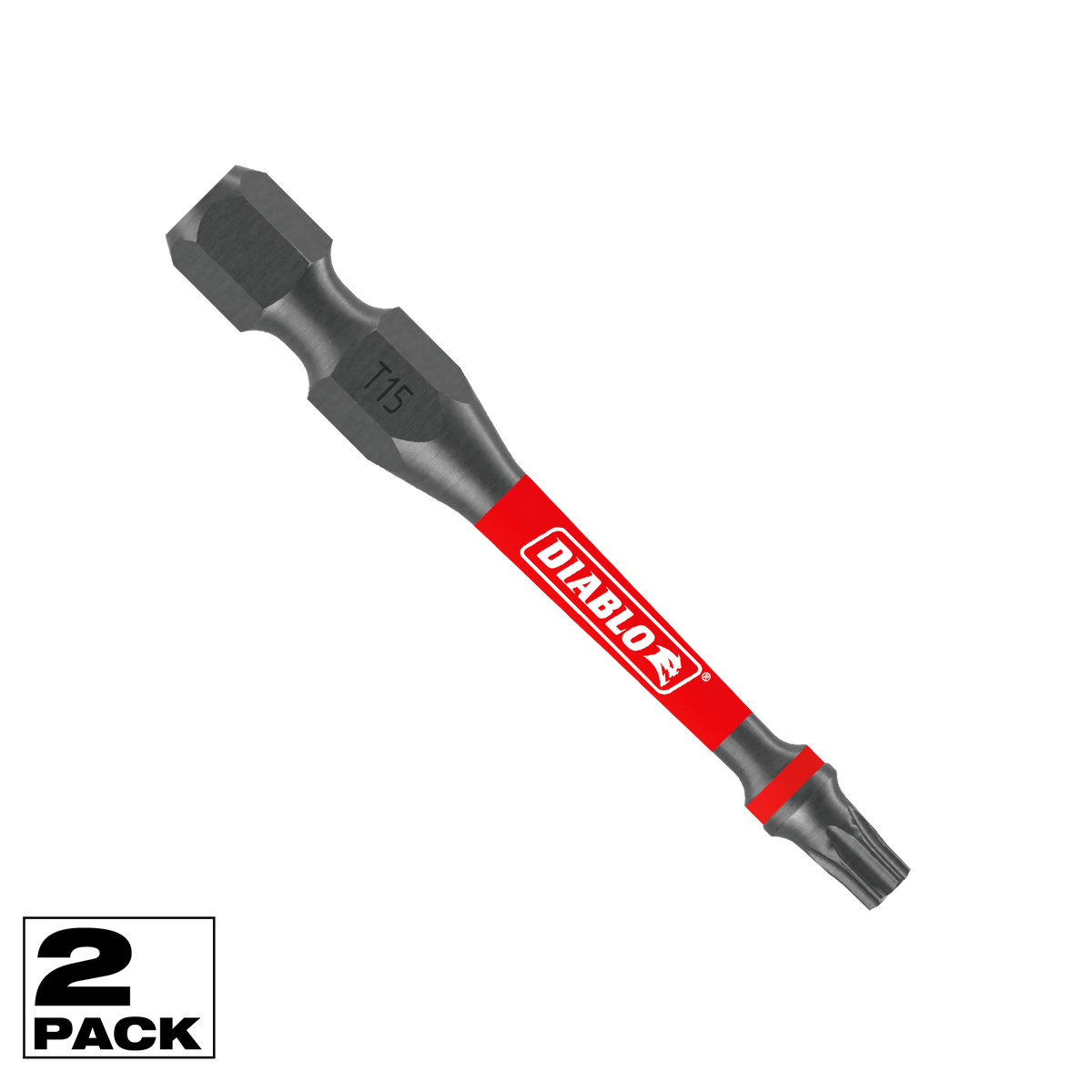 Diablo 2 in. Torx Security T15 Drive Bit (DTH152P2)