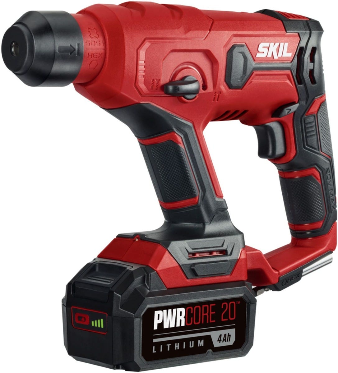 SKIL RH170202 PWR CORE 20 20V Rotary Hammer Kit with PWRCore 20 Lithium Battery