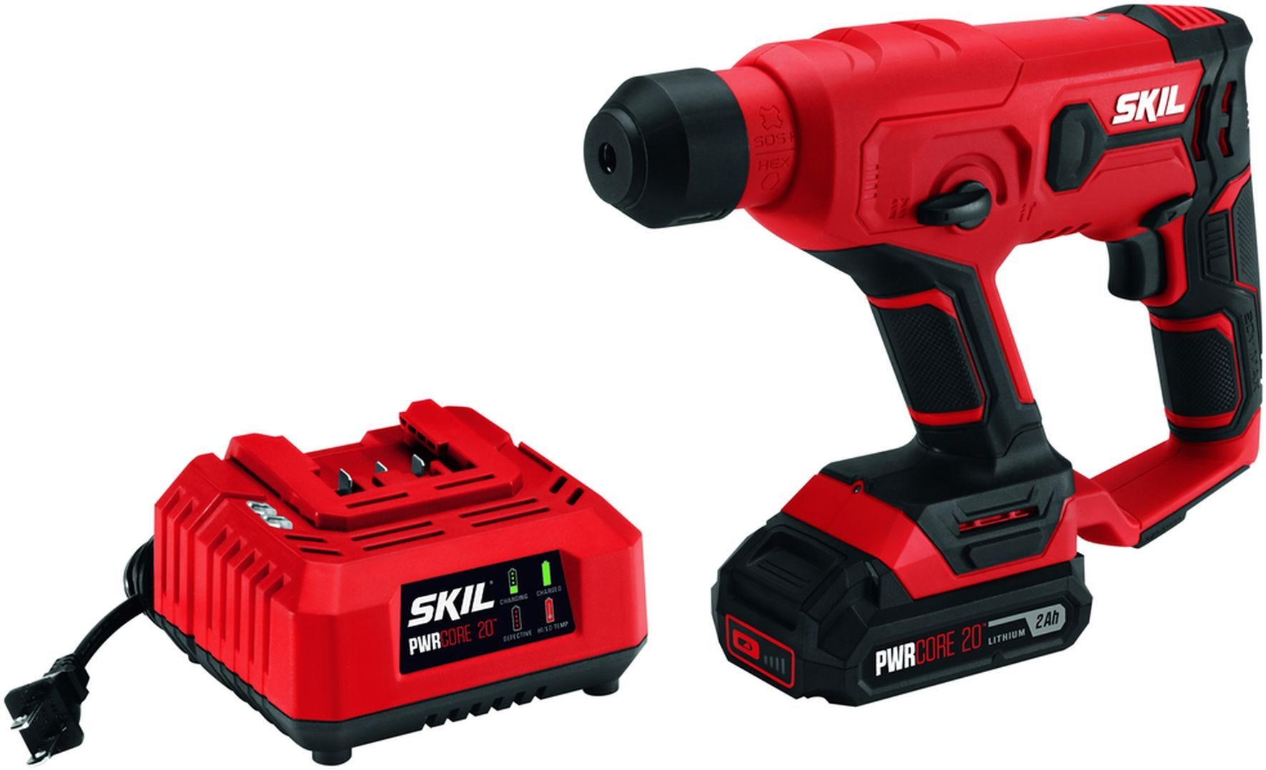 SKIL RH170202 PWR CORE 20 20V Rotary Hammer Kit with PWRCore 20 Lithium Battery