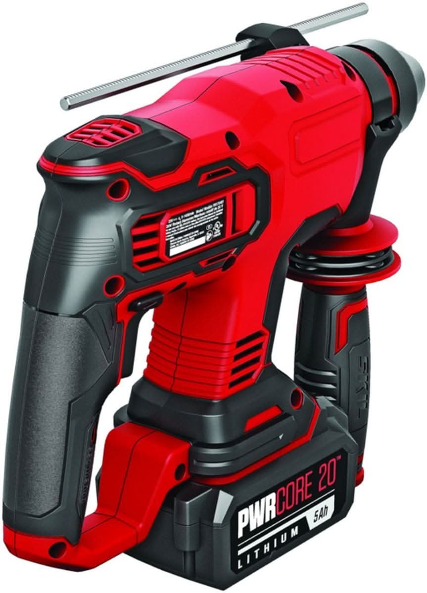 SKIL RH1704-1A PWRCORE 20 Brushless 20V 7/8" Rotary Hammer Kit with 5.0Ah Battery and PWR JUMP Charger