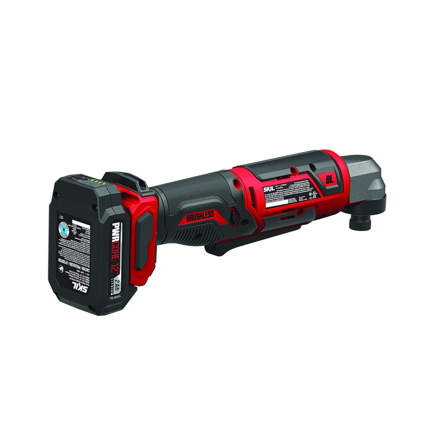 SKIL RI574502 PWRCore 12 Brushless 12V 1/4'' Hex Right Angle Impact Driver with Battery and PWR JUMP Charger