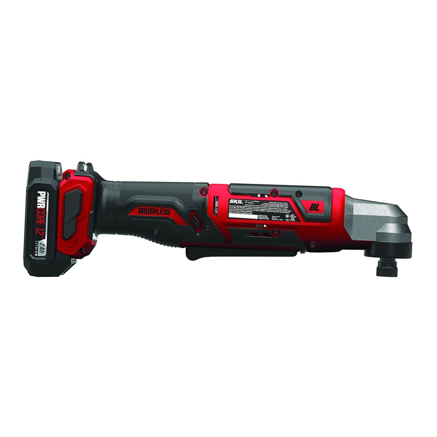 SKIL RI574502 PWRCore 12 Brushless 12V 1/4'' Hex Right Angle Impact Driver with Battery and PWR JUMP Charger