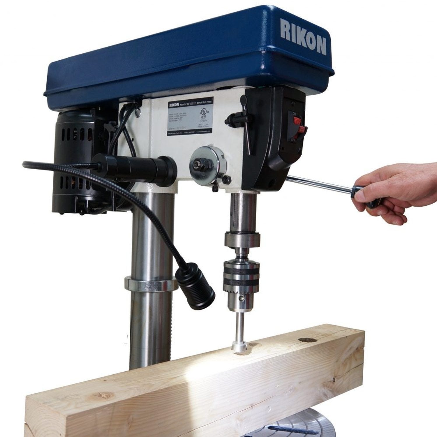 Rikon 30-217 17" VS Drill Press with 6" Quill Travel & Digital RPM readout
