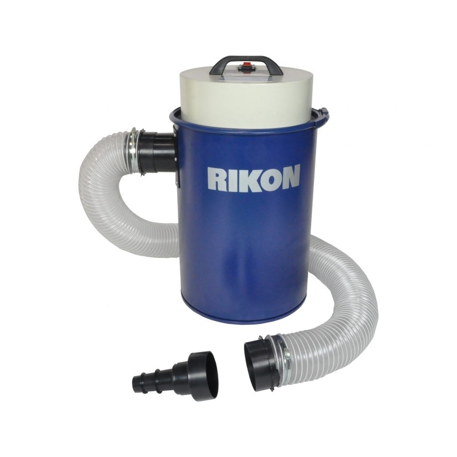 Rikon 63-110 Dust Extractor with Fittings & Wall Mount. 12 Gallon Capacity