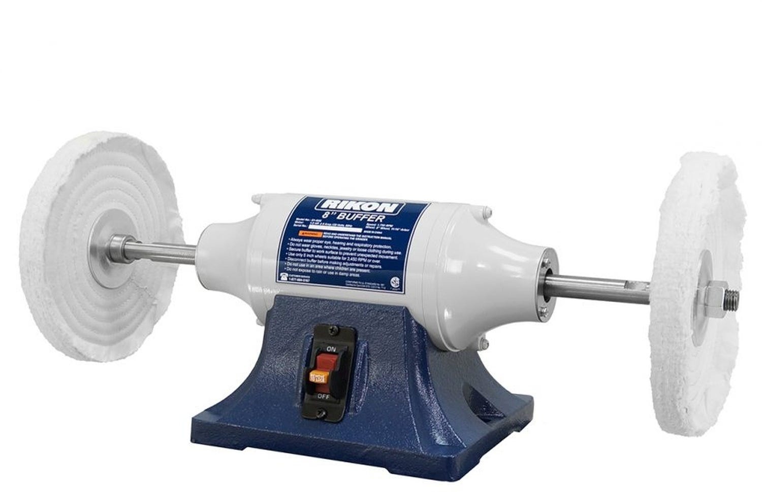 Rikon 81-608 8" Low Speed Buffer, 1750 RPM