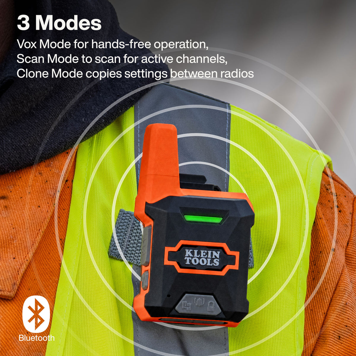 Klein Tools RJSC200 two-way radio 360-degree rotating belt clip