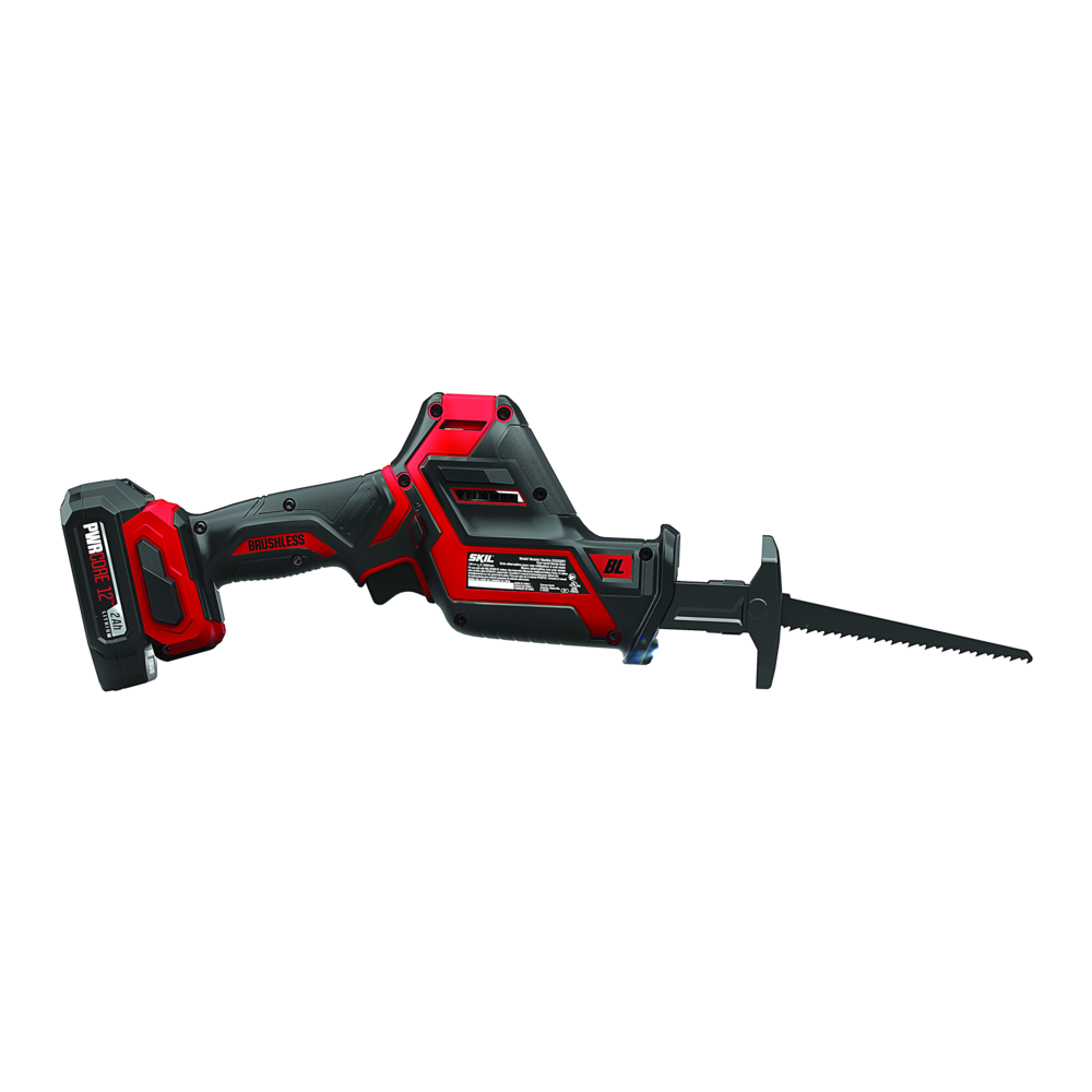 RS582802 PWRCORE 12 Brushless 12V Compact Reciprocating Saw with Battery and PWR JUMP Charger