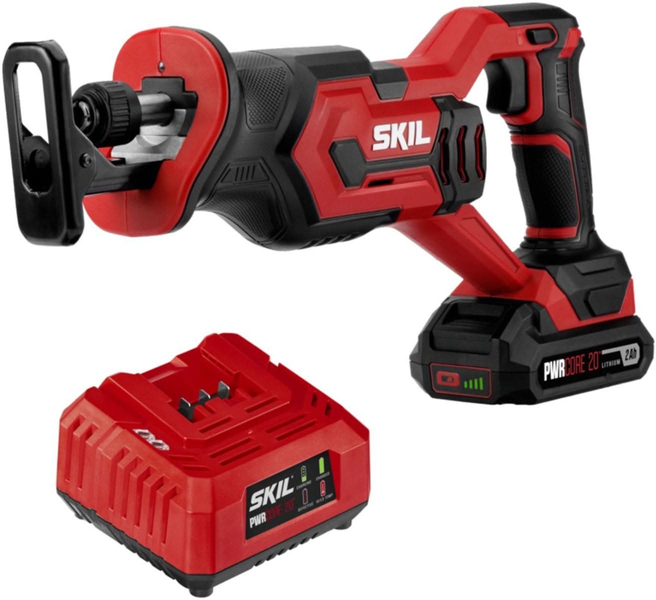 SKIL RS582902 PWRCORE 20 20V Reciprocating Saw Kit with Battery and Charger