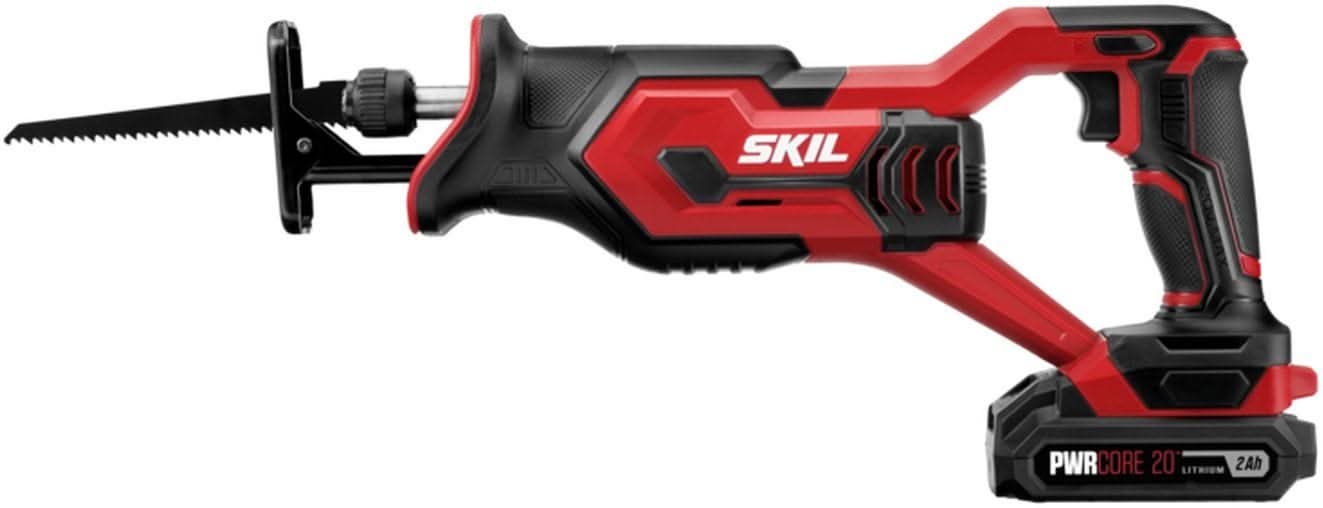 SKIL RS582902 PWRCORE 20 20V Reciprocating Saw Kit with Battery and Charger