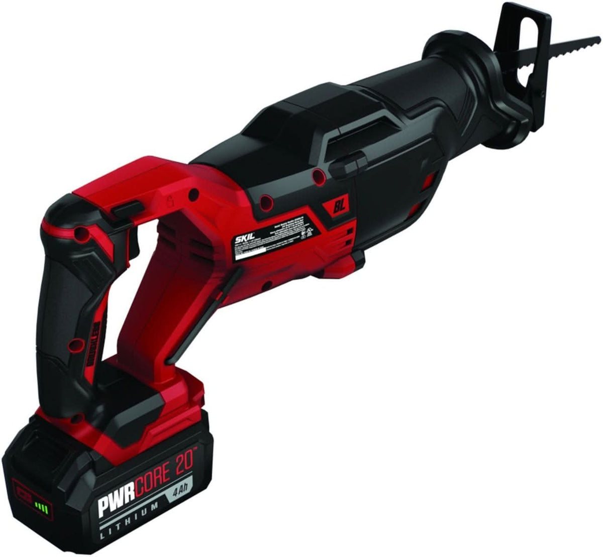 SKIL RS5884-1A PWRCore 20 Brushless 20V Reciprocating Saw Kit with 4.0Ah Battery and PWR JUMP Charger