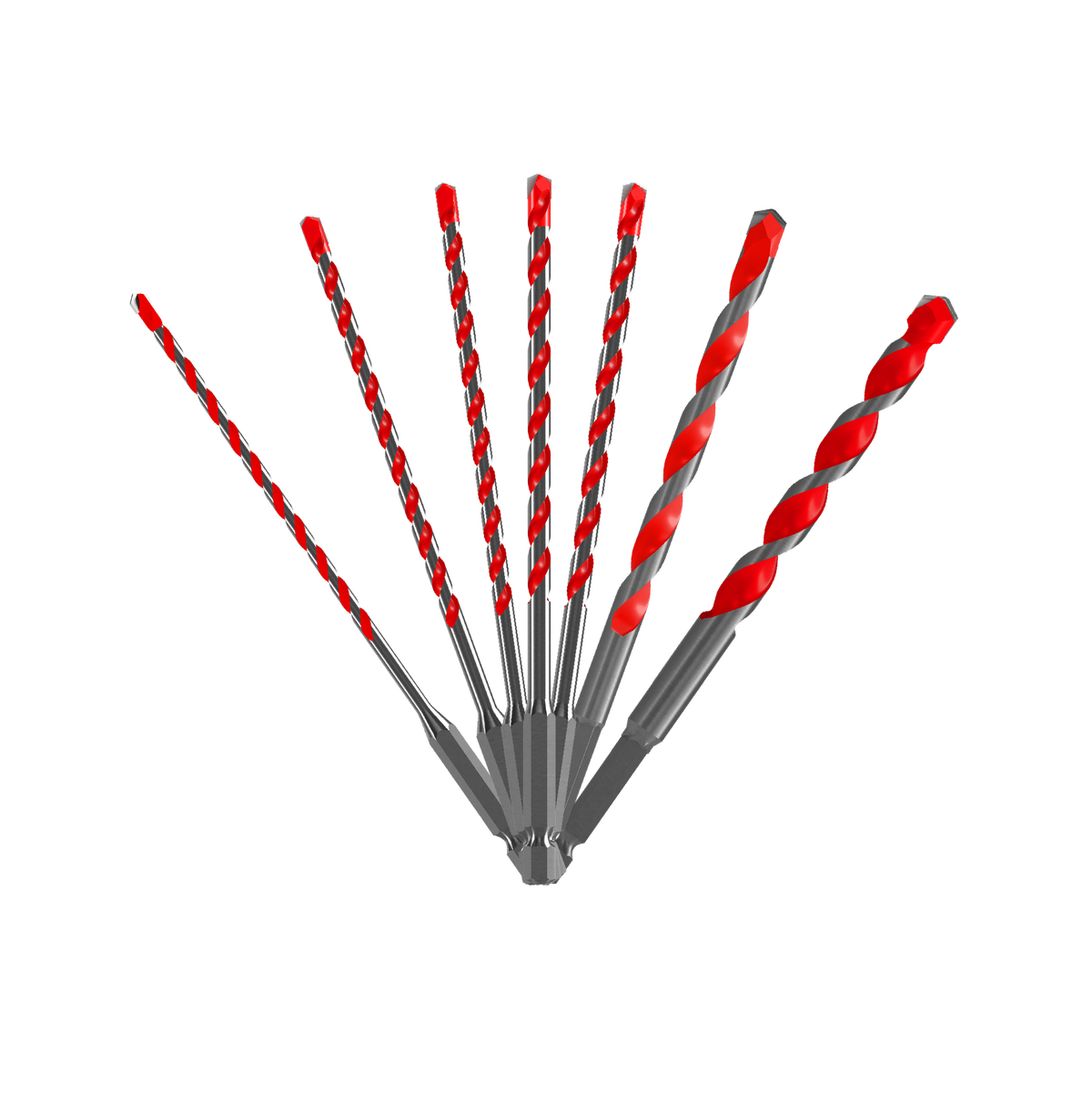 Diablo SPEEDemon Red Granite PLUS Carbide-Tipped Hammer Drill Bit Set (DMARG-S7)