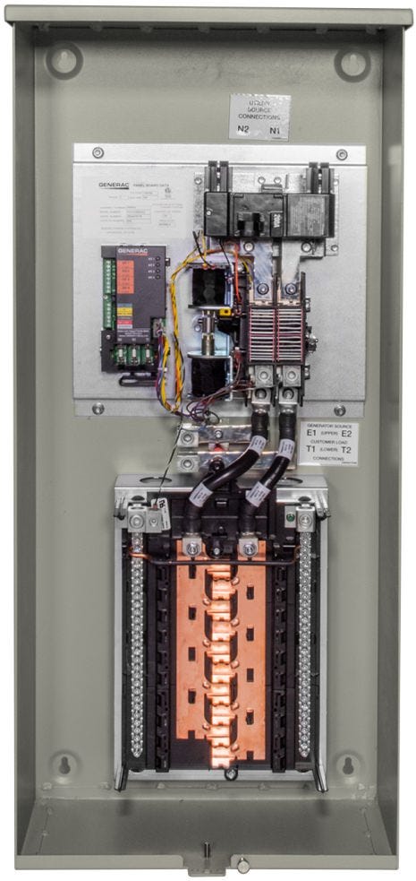 Generac RXGW20SHA3 200 amp Auto Transfer Switch with 20-40 Circuit Load Center