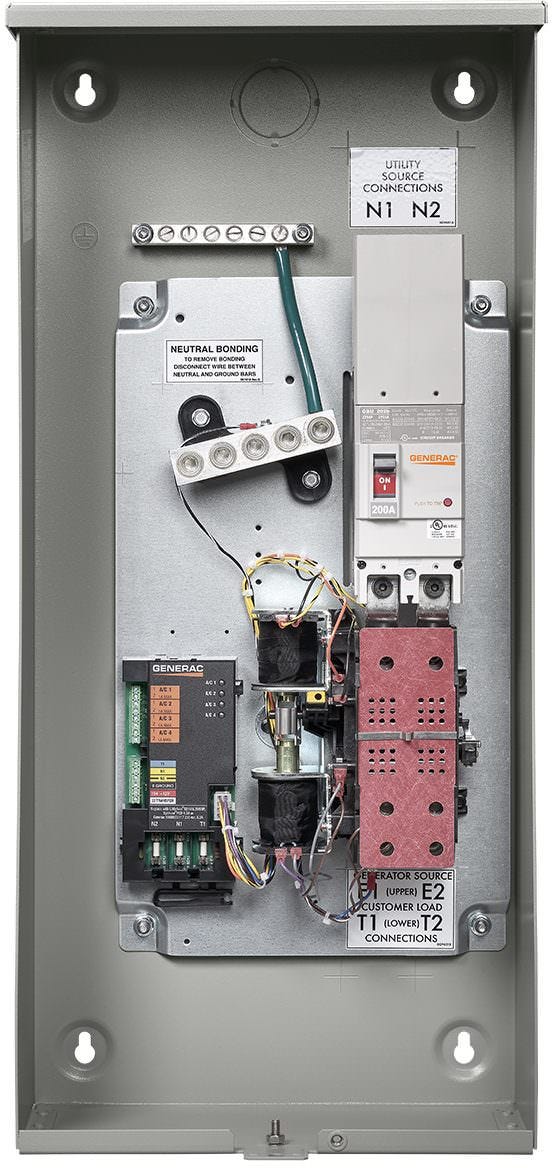 Generac RXSW200A3 Smart Switch 200 Amp Service Rated 120/240 1 NEMA 3R