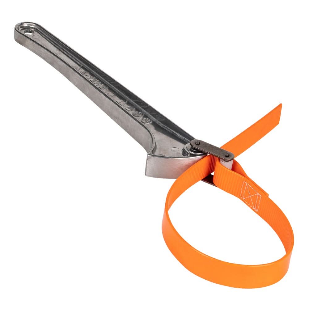 Klein Tools S12HB Grip-It Strap Wrench, 1-1/2 in. to 5 in., 12 in. Handle