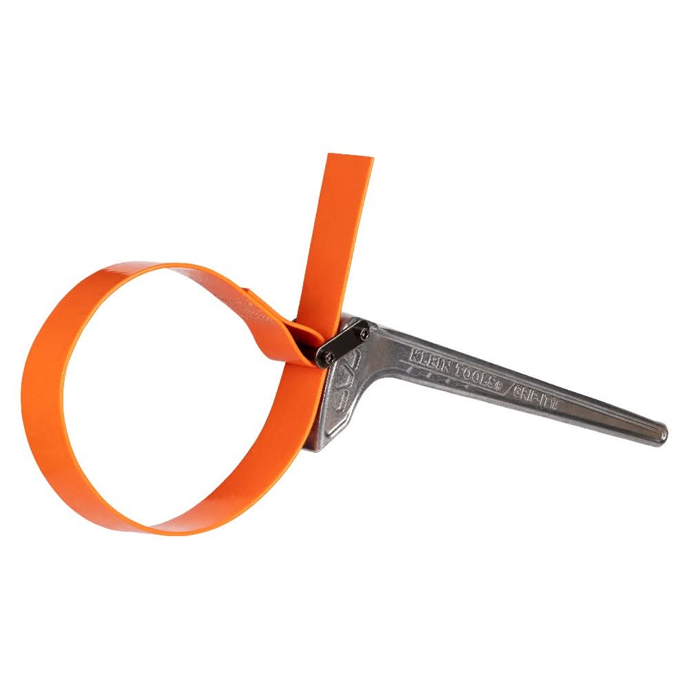 Klein Tools S18HB Grip-It Strap Wrench, 1-1/8 in. to 8 in., 18 in. Handle