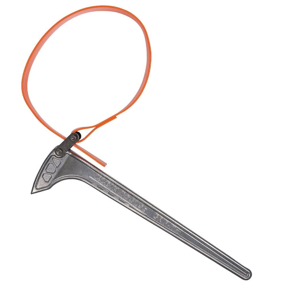 Klein Tools S18HB Grip-It Strap Wrench, 1-1/8 in. to 8 in., 18 in. Handle