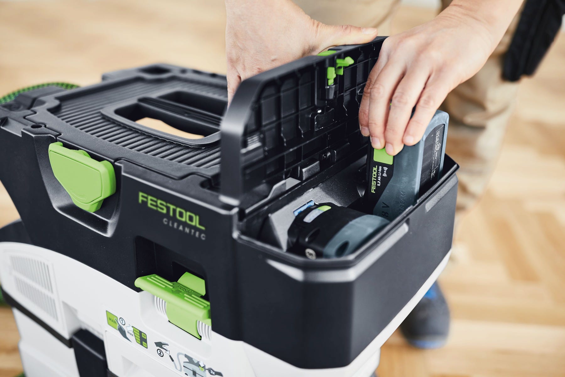 Festool 577069 CLEANTEC CTC MIDI I HEPA-Basic Cordless Mobile Dust Extractor