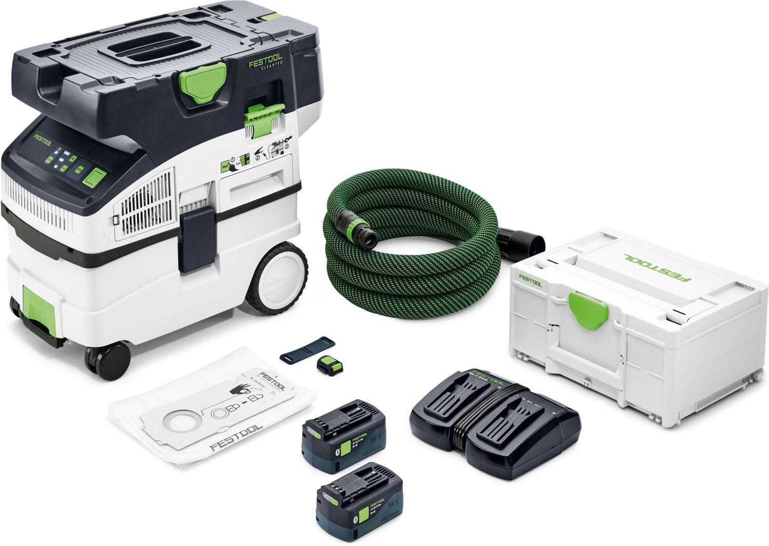 Festool CTC MIDI I Cordless 36V Mobile HEPA Dust Extractor Starter Bundle