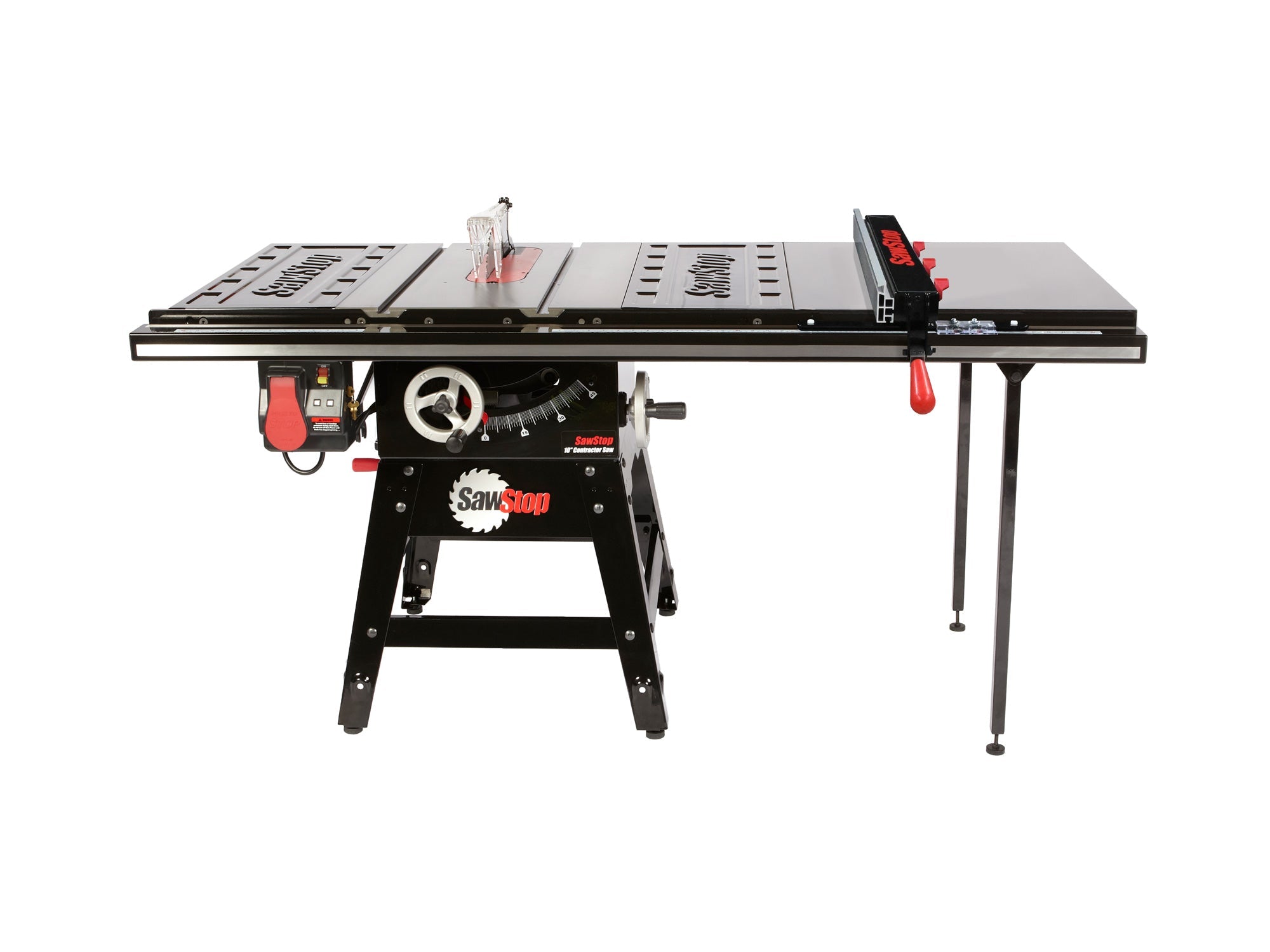 Sawstop CNS175-ATGP36 Contractor 1.75HP Saw with 36” Professional T-Glide Advance Fence, Rails & Extension Table