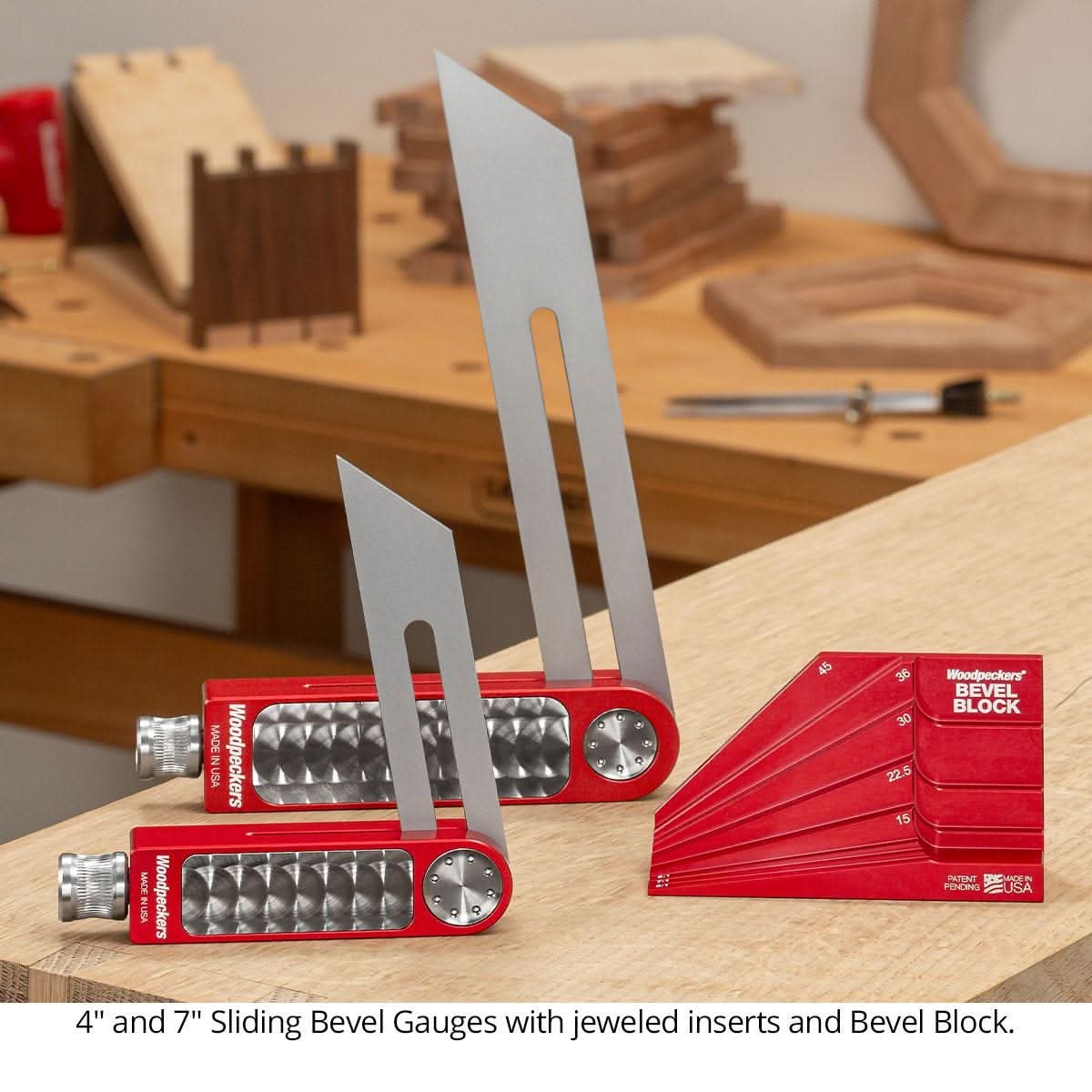 Woodpeckers SBG-DEL-23 Sliding Bevel Gauge and Block Set