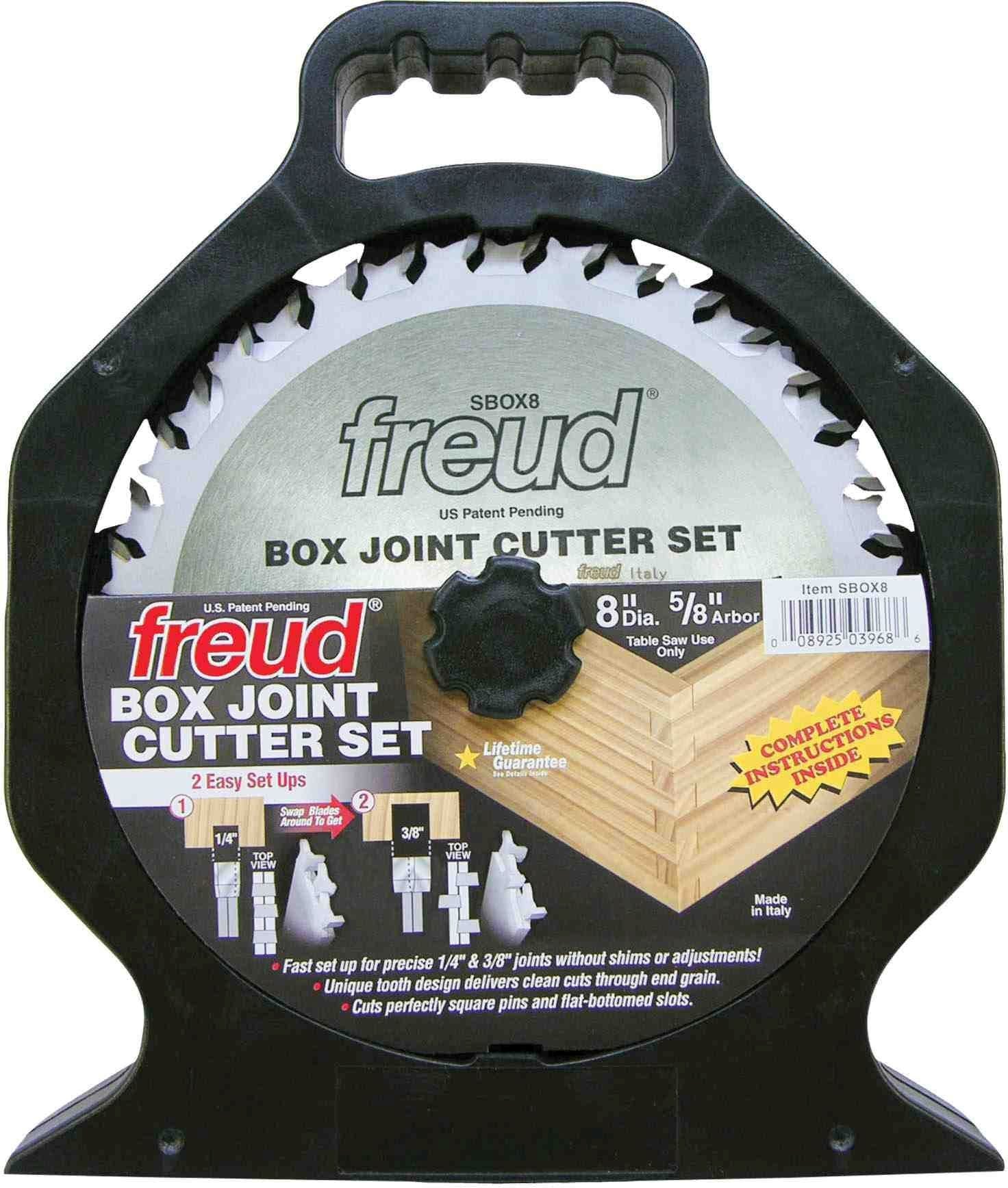 Freud SBOX8 8-Inch Box Joint Cutter Set