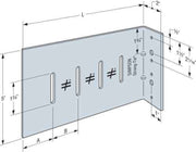 Simpson Strong-Tie SC82-5/118-KT25 SC 8-in. 10 ga. Bypass Framing Slide-Clip Connector w/ Screws, 25-Pack