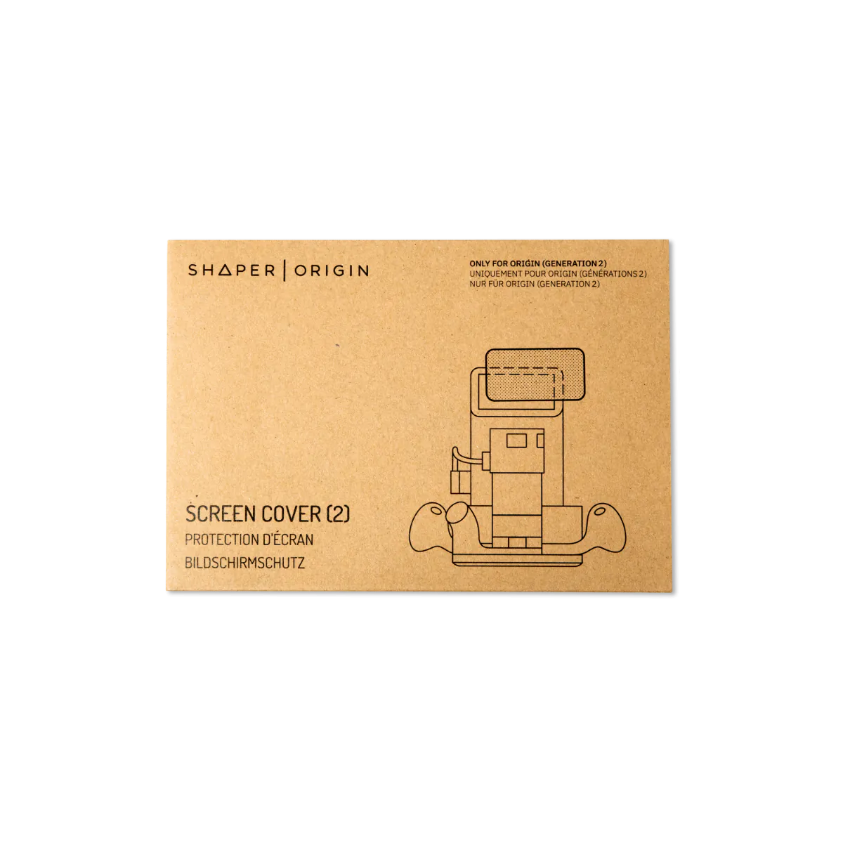 Shaper Tools SU1-DSP1 Screen Cover for Origin Gen 2