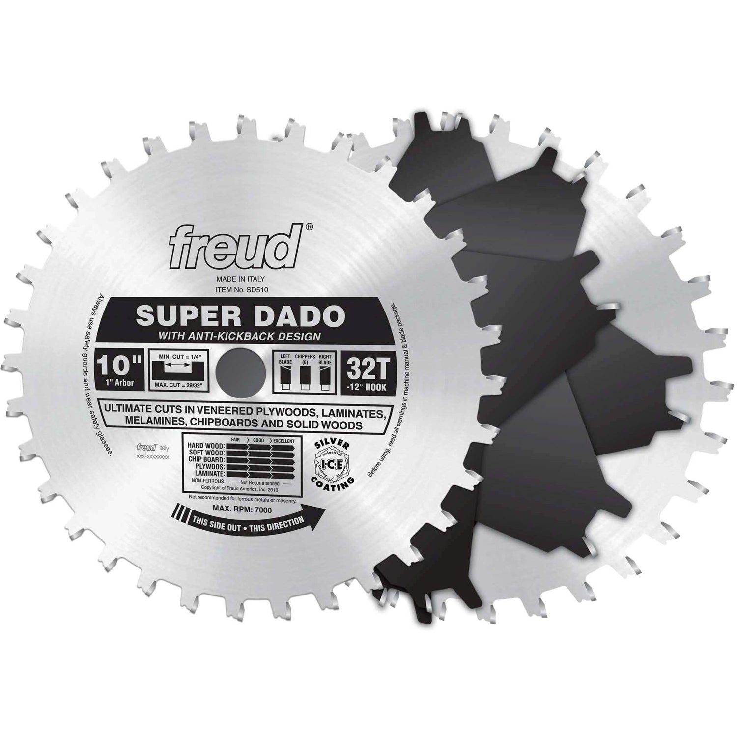 Freud SD510 10-Inch Super Dado Sets