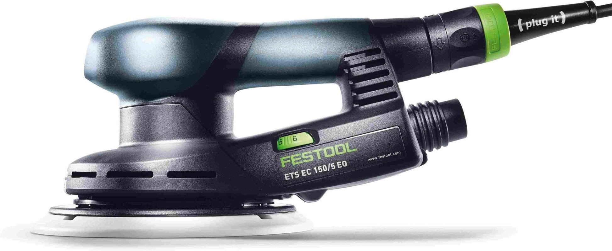 Festool ETS EC 150/5 EQ 150mm (6") Compact Finish Sander Set w/ Granat Abrasive Value Set Systainer